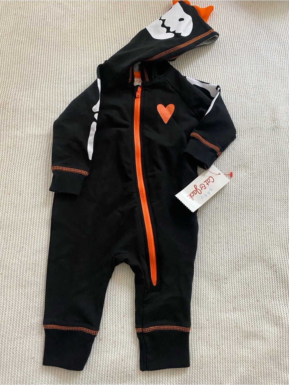 Cat & Jack dinosaur Skelton outfit